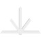 Ekena Millwork Kennewick Architectural Grade PVC Gable Bracket, 96"W x 64"H x 6"D x 6"F, 16/12 Pitch GBP096X64X0606KEN00 - alternate 3